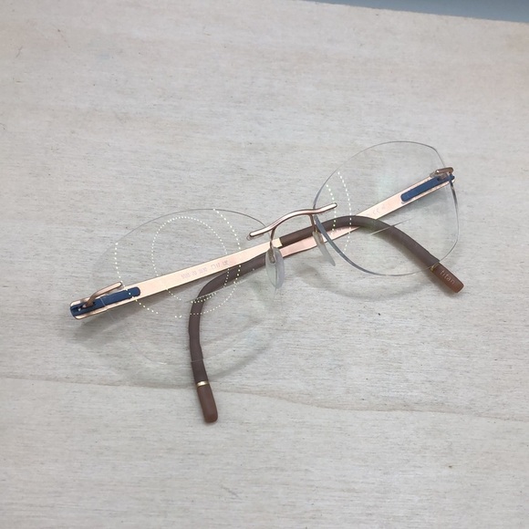 SILHOUETTE 5555 70 3530 BRONZE  - FRAMES ONLY - Titanium and SPX Rimless main image 4